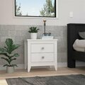 Depot E-Shop Oasis Nightstand, White DE-MLB7144